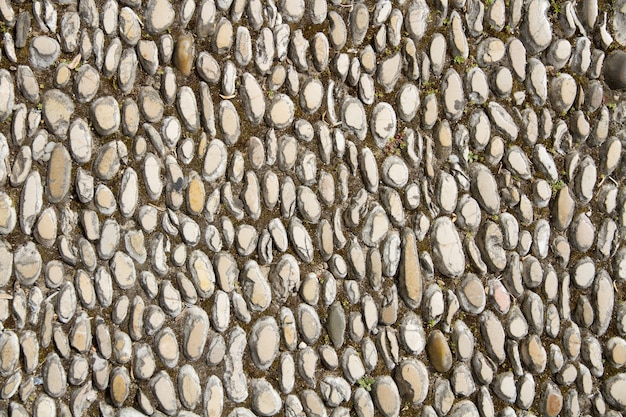 Photo gratuite surface de sentier posé avec des pierres