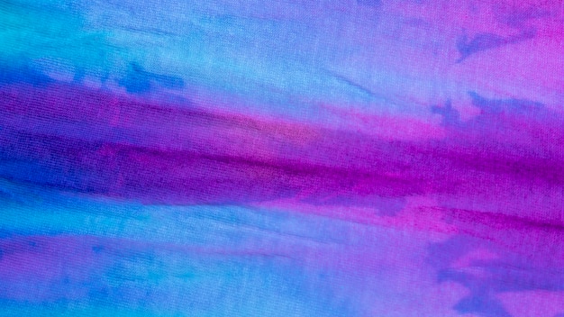 Surface de tissu tie-dye colorée