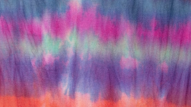 Surface en tissu tie-dye dégradé multicolore