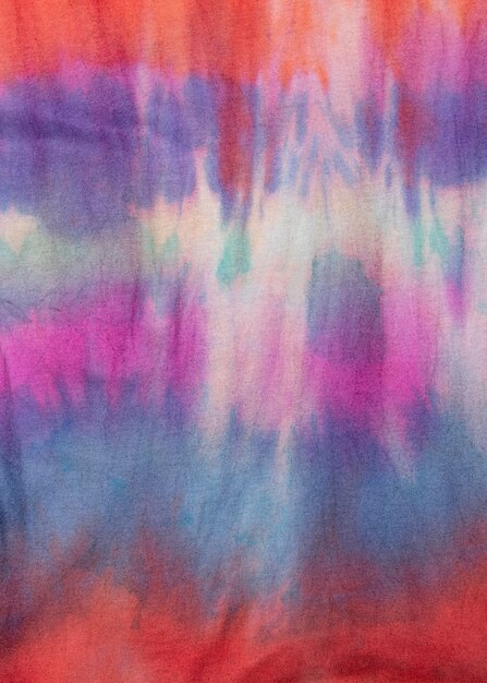 Surface en tissu tie-dye dégradé multicolore