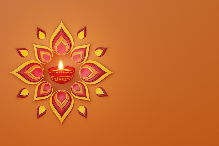 Photo gratuit symbole de la fête des lumières avec bougie