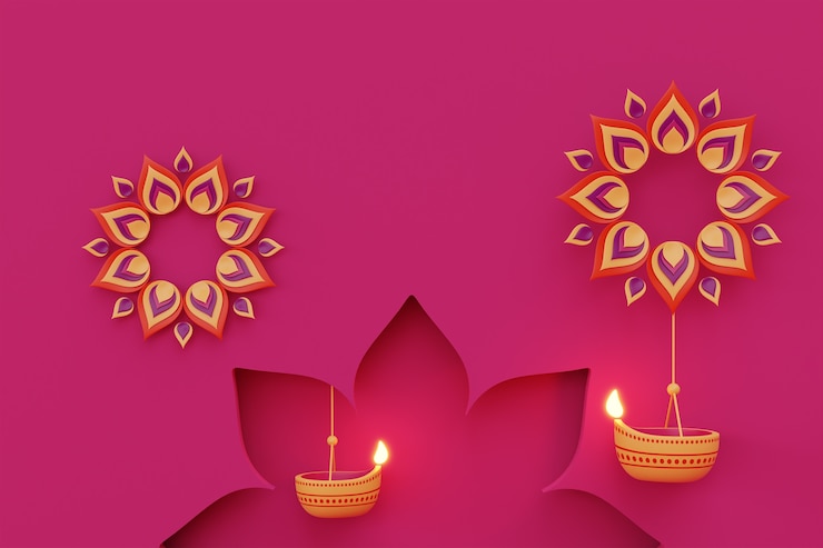 Photo gratuit symbole de la fête des lumières avec des bougies
