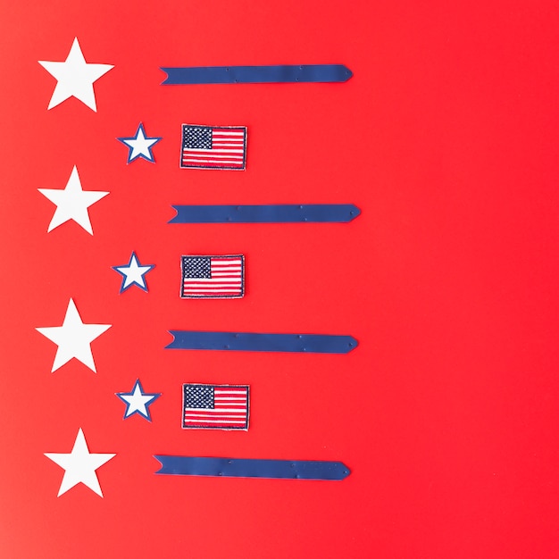 Photo gratuite symbolisme du drapeau américain