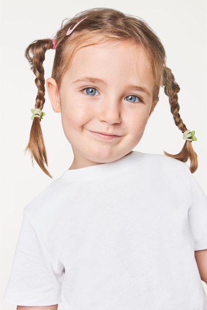 T-shirt blanc décontracté fille