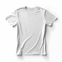 Photo gratuite t-shirt blanc sur fond blanc