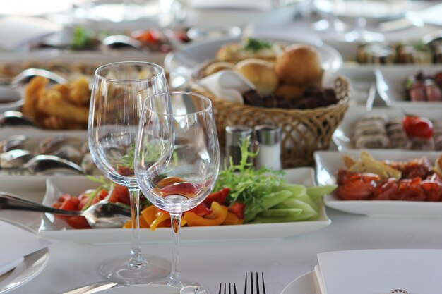 Table de banquet au restaurant