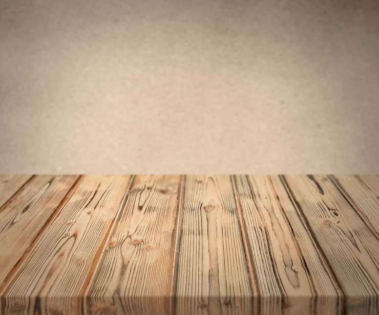 Photo gratuit table en bois