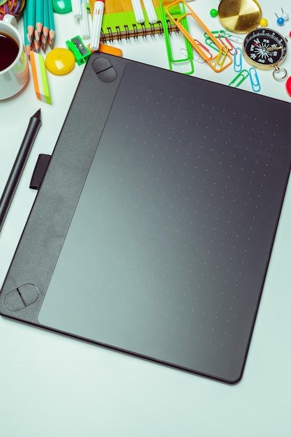 Tablette graphique de bureau d'artiste de concept