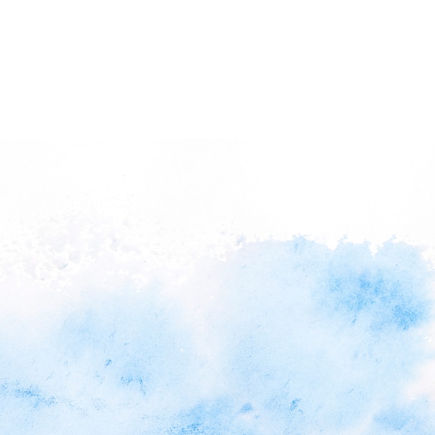 Photo gratuite tache d'aquarelle bleue sur fond blanc