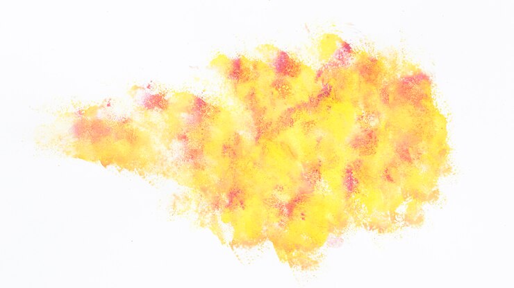 Photo gratuit tache aquarelle jaune