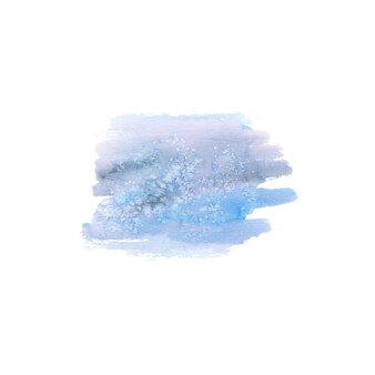Tache dessinée à la main à l'aquarelle abstraite. élément de design aquarelle. fond bleu aquarelle.