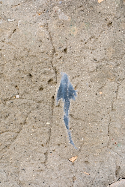 Tache de peinture sur mur en béton