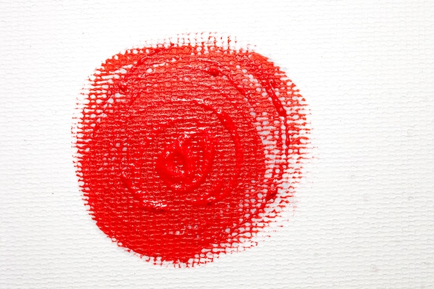 Photo gratuite tache de peinture rond rouge