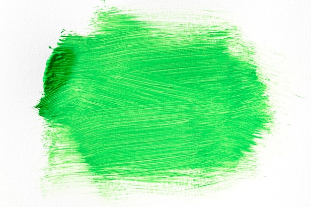 Photo gratuite tache de peinture verte art abstrait