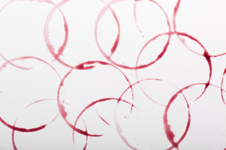 Photo gratuit taches de vin rouge sur textile