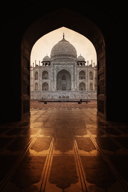 Photo gratuite le taj mahal à agra, en inde