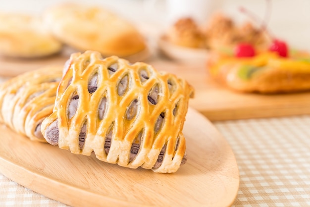 taro tartes sur table