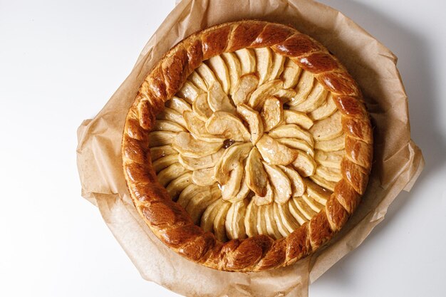 tarte aux pommes pour le menu