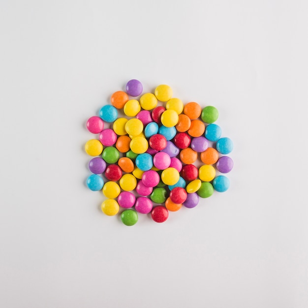 Tas de beaux boutons de bonbons