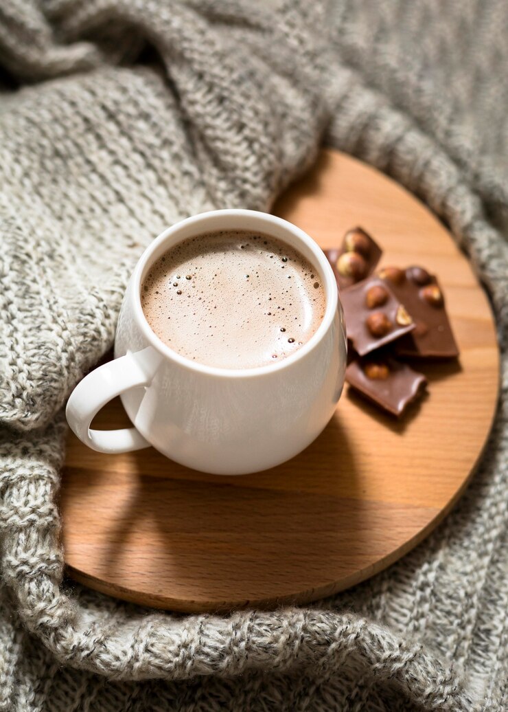 Photo gratuit tasse de café à angle élevé