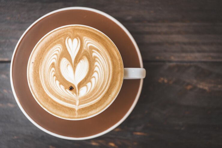 Photo gratuit tasse de café au lait