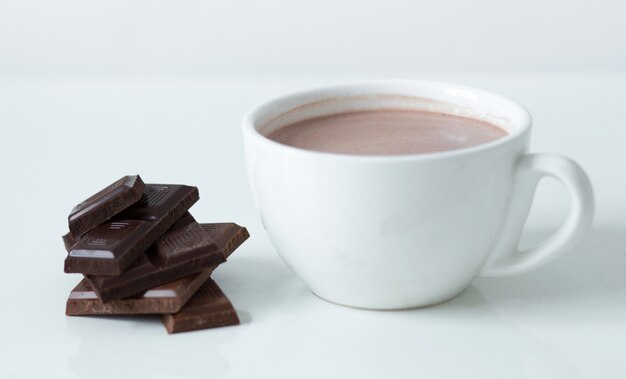 Tasse de lait au chocolat