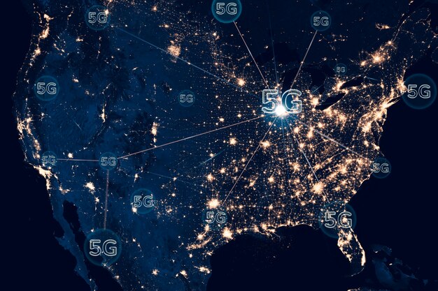 Technologie d'arrière-plan de la ville intelligente du réseau 5G