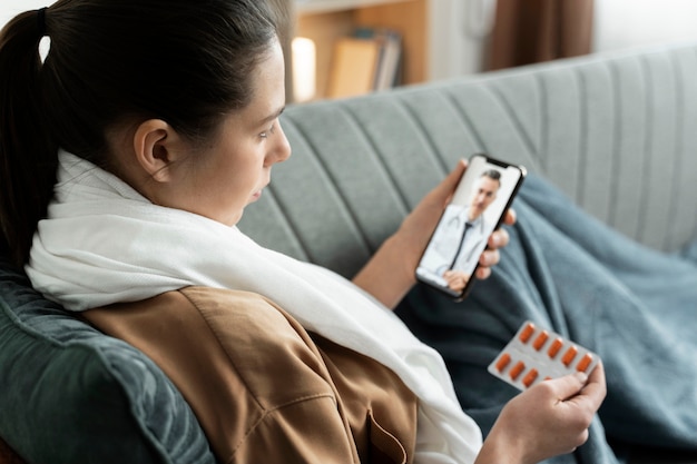 Téléconsultation Médicale Pour Patient Malade à Domicile