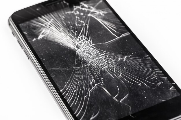 Téléphone Portable Avec écran Cassé | Photo Premium