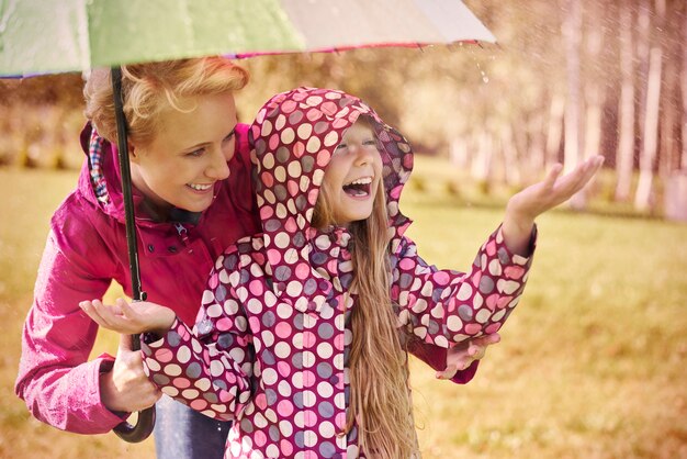 Temps pluvieux mais nous sommes si heureux