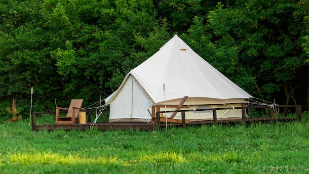 Tente au glamping