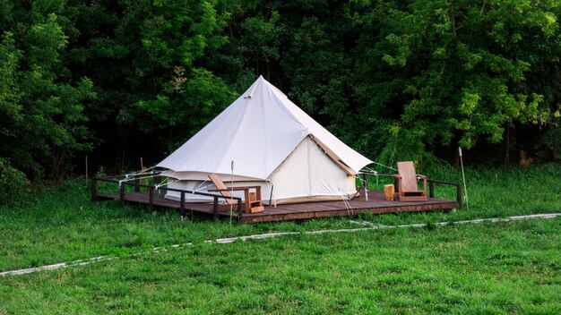 Tente au glamping