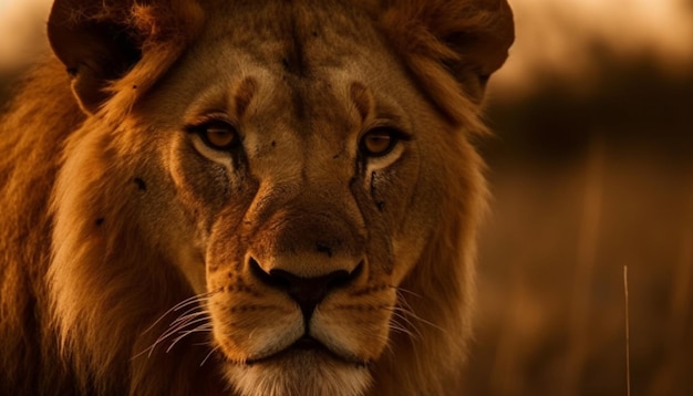 Photo gratuite une tête de lion est montrée dans cette image non datée.