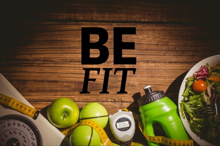 Photo gratuit texte de motivation avec des éléments sains