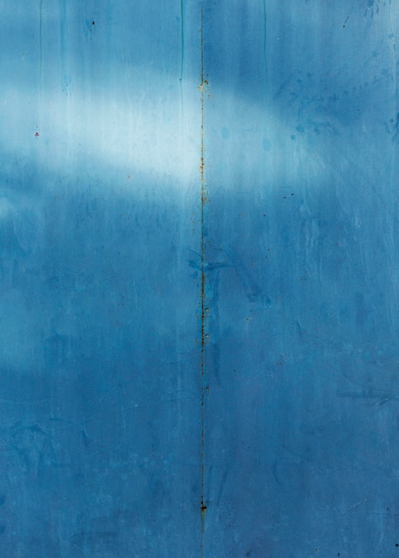 Texture en bois peint en bleu monochrome