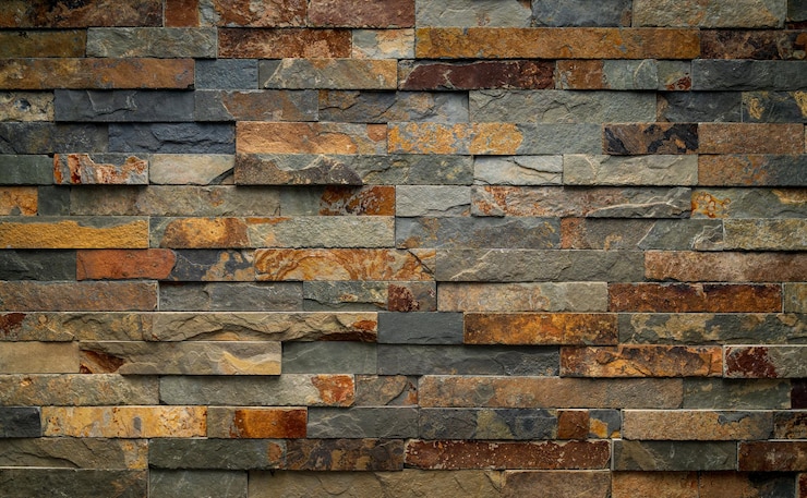 Photo gratuit la texture des briques de parement en marbre fond ébréché