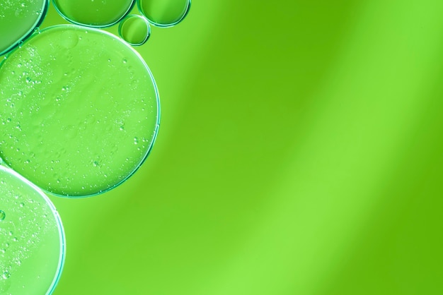 Photo gratuite texture de bulles abstraites différentes vertes