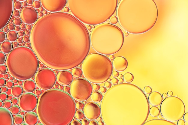 Texture de bulles jaunes abstraites