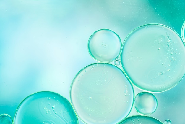 Texture de bulles turquoise abstraites