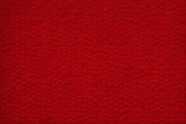 Texture de cuir rouge sans couture et présentant un motif de petites vagues à la surface.