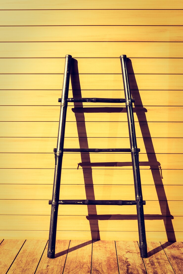 Photo gratuit la texture du bois givré fond escalier