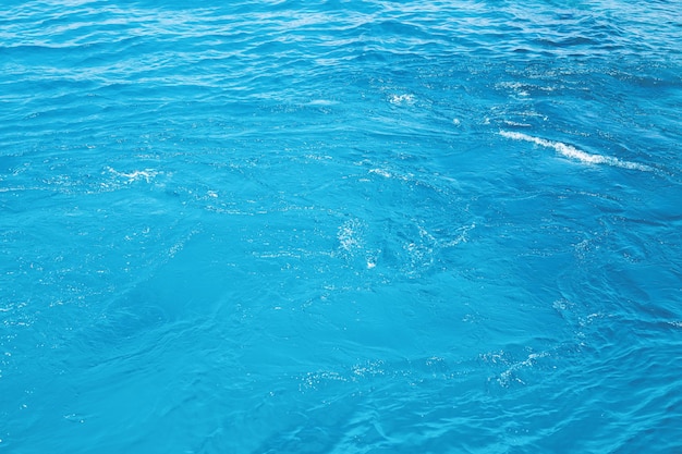Texture de l'eau de mer bleue