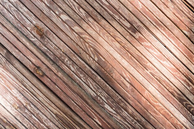 Texture et fond de planche de bois brun.