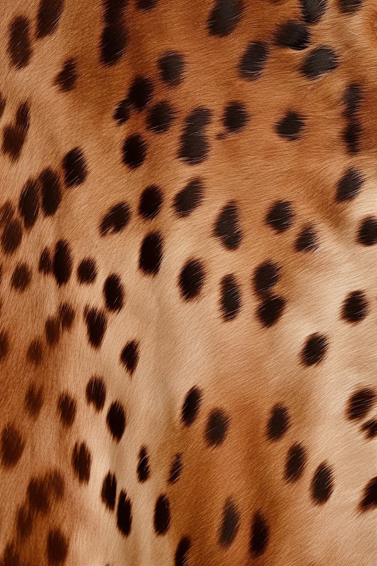 Photo gratuit texture de fourrure motif guépard