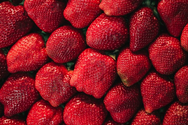 Texture de fraises délicieuses