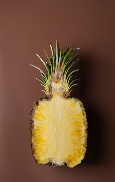 Texture en gros plan d'ananas