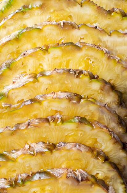 Texture en gros plan d'ananas