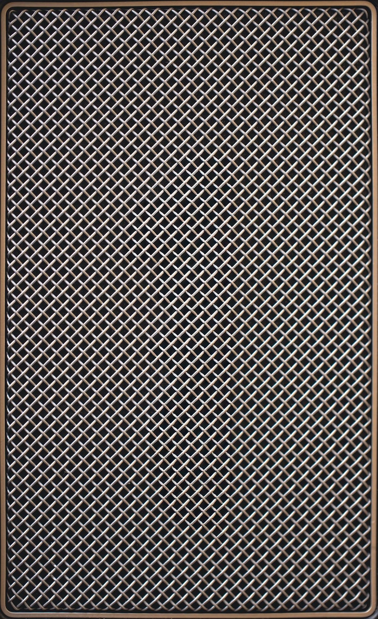 Photo gratuit texture de maille métallique noire abstraite pour le fond