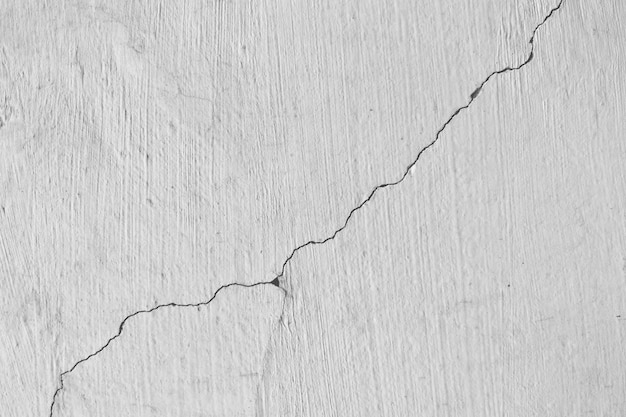 Texture de mur blanc avec fissure