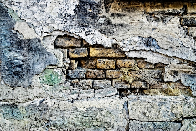 Texture de mur de briques anciennes grunge
